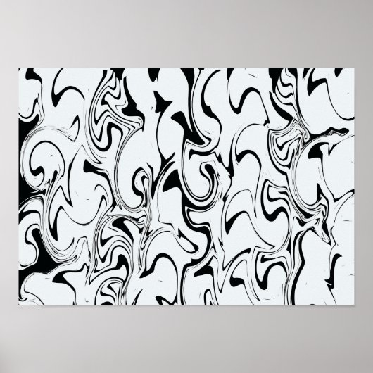 Poster Art de tourbillon abstrait (Devant)