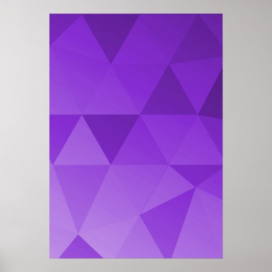Poster Art de triangle abstrait - Tons rouges (Devant)