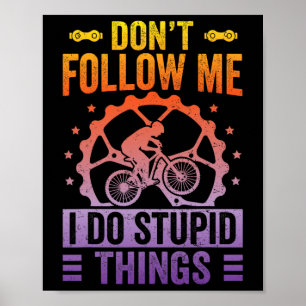 Poster Art de vélo de montagne cool pour hommes femmes VT
