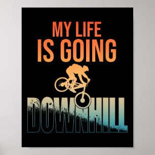Poster Art de vélo de montagne cool pour hommes garçons d