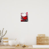 Poster Art de verser du vin rouge (Cuisine)