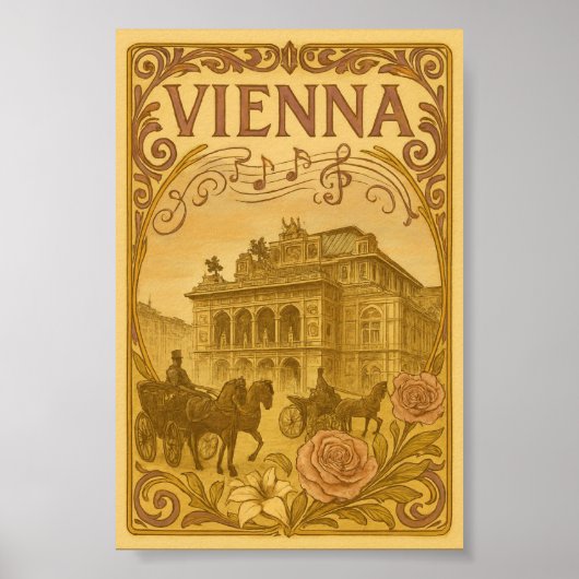 Poster Art de Vienne vintage (Devant)