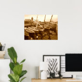 Poster Art de voilier nautique (Bureau à domicile)