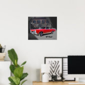 Poster Art de voiture musculaire GTO "Chèvre" 1967 (Bureau à domicile)