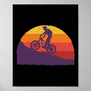 Poster Art de VTT pour hommes femmes cycliste VTT Montagn