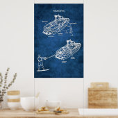 Poster Art de Wake Surfing Imprimer no 1 (Cuisine)