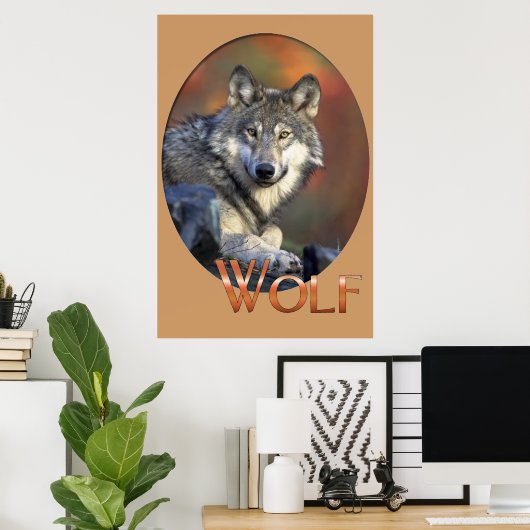 Poster Art de Wolf Lovers (Bureau à domicile)