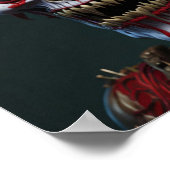 Poster Art de zombie généré par l'IA (Coin)