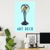 Poster Art Déco (Bureau à domicile)