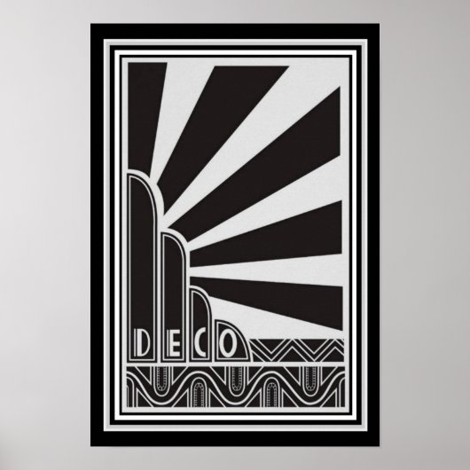 Poster Art Déco 13 x 19 (Devant)