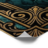 Poster Art Deco Clapperboard Cyborg Silhouette Art (Coin)