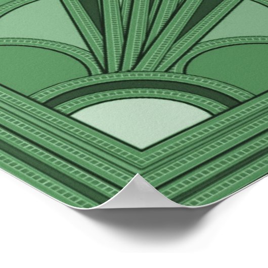 Poster Art Déco Coloré (Coin)