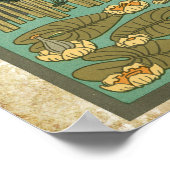 Poster ART DECO Dragonfly Lilypad Mariage Sein Chart (Coin)