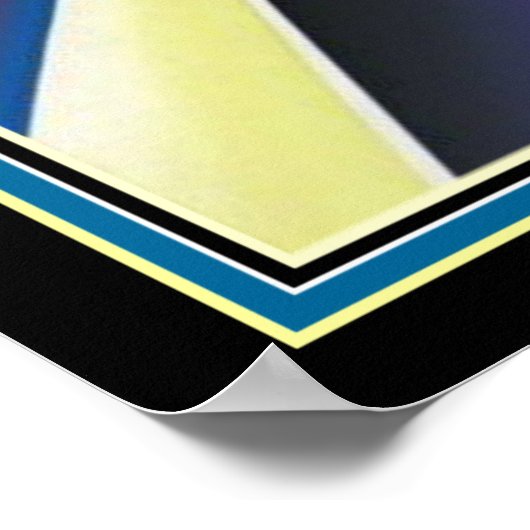 Poster Art Deco "Egyptian Pyramids" 16 x 20 Print (Coin)