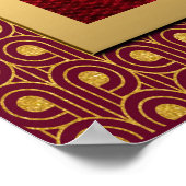 Poster Art Déco Élégant Et Vibrant. (Coin)