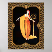 Poster Art déco en plaque de mode (Devant)