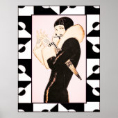 Poster Art Deco Flapper (Rene Vincent 1920/30s) (Devant)
