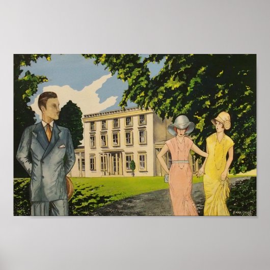 Poster Art Déco Greenway House (Devant)