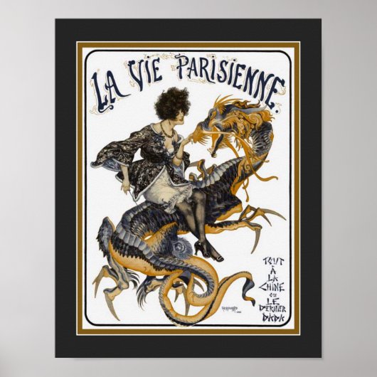 Poster Art Déco La Vie Parisienne 1920 (Modifier) (Devant)