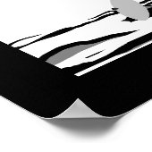 Poster ART DECO LADY Black White (Hoek)