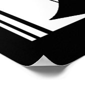 Poster ART DECO LADY noir blanc (Coin)