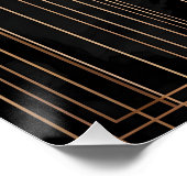 Poster Art Deco Metallic Geometric Elegance (Coin)