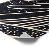 Poster Art déco noir et or (Coin)