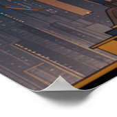 Poster Art Déco Nouveau Style Cityscape (Coin)