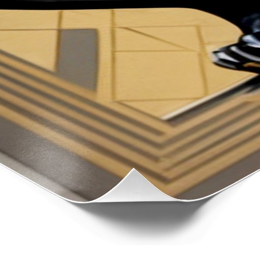 Poster Art Déco Panther. (Coin)