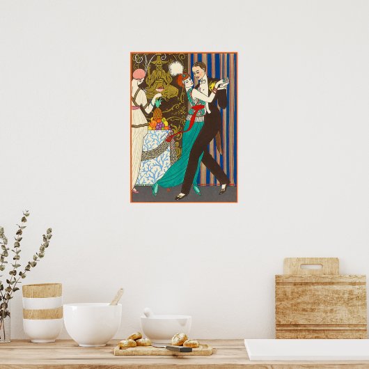 Poster Art Déco Paris Décadent (Cuisine)