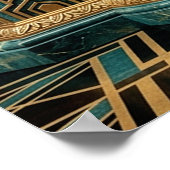 Poster Art Deco Queen Throne Gilded Palace Gold (Coin)