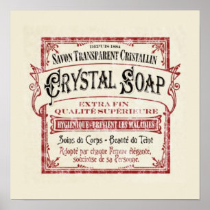 Poster Art déco savon Vintage