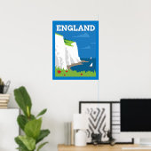 Poster Art Déco Style Angleterre (Bureau à domicile)