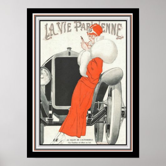 Poster Art Déco Vie Parisienne 12x16 (Devant)