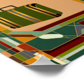 Poster Art Deco Vintage Travel Print (Coin)