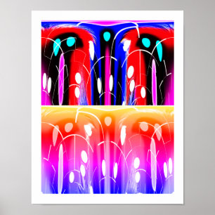 Poster Art décoratif de dimensions extraterrestres
