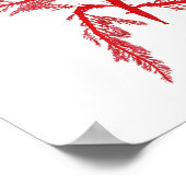 Poster Art des algues rouges Imprimer No.7 Décor de plage (Coin)