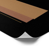 Poster Art des cheveux longs | Portrait moderne minimalis (Coin)