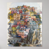 Poster Art des Cinque Terre (Devant)