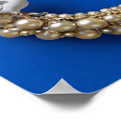 Poster Art des colombes de mariage (Coin)