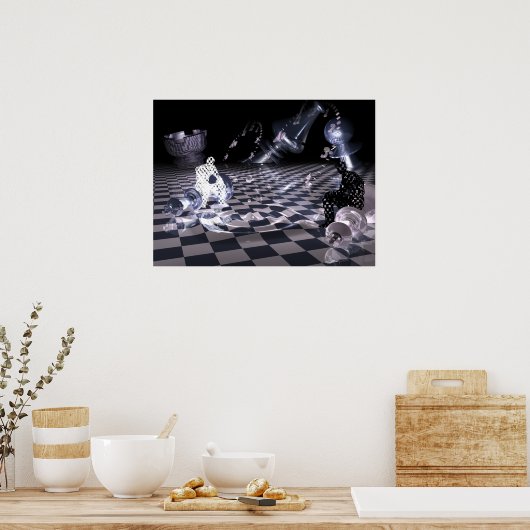Poster Art des échecs (Cuisine)