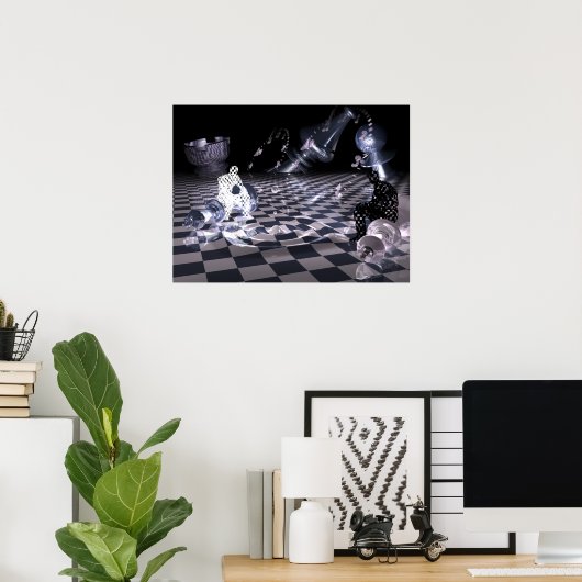 Poster Art des échecs (Bureau à domicile)