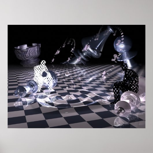 Poster Art des échecs (Devant)