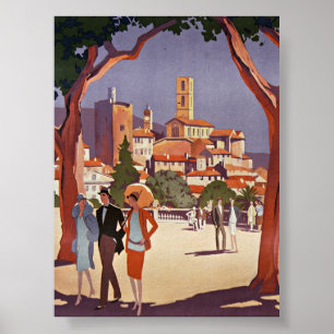 Poster Art d'été vintage Grasse