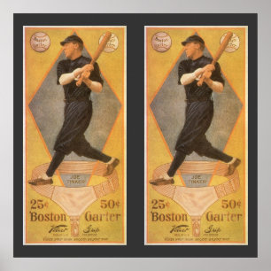Poster Art d'étiquette de produit vintage, Boston Garter