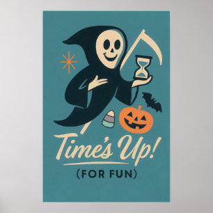 Poster Art d'Halloween Retro Reaper