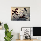 Poster Art diable vintage (Bureau à domicile)