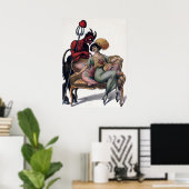 Poster Art diable vintage (Bureau à domicile)