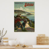 Poster Art d'illustration de voyage en Suisse vintage (Cuisine)