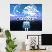 Poster Art d'Imaginaire - Autoroute des rêves (Bureau à domicile)